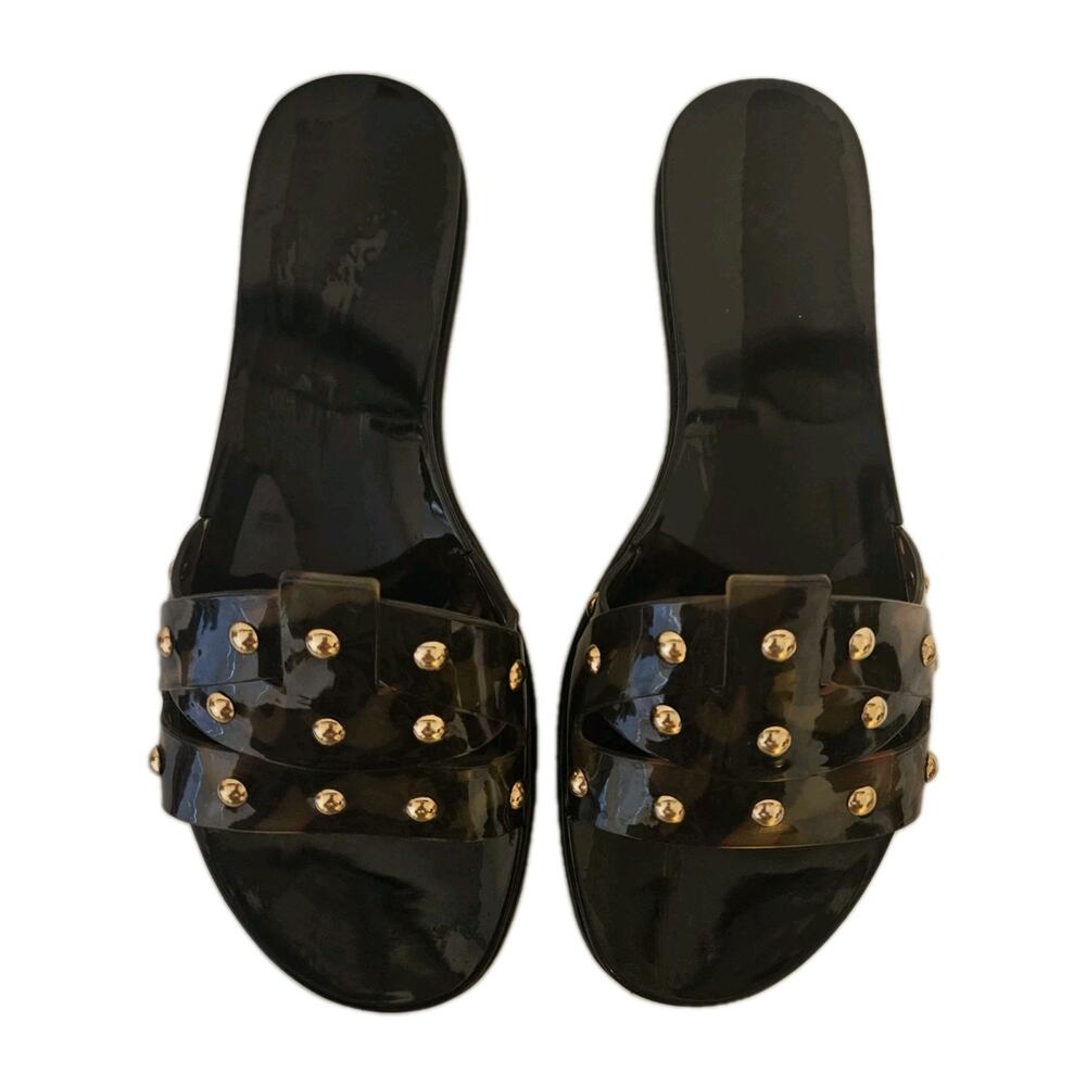 Vince Camuto Tortoise Rubber Studded Sandals Women's 8M - Picture 2 of 9